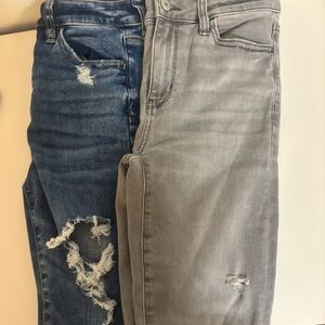 2 pairs of American Eagle jeggings